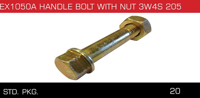 EX1050A HANDLE BOLT WITH NUT 3W4S 205